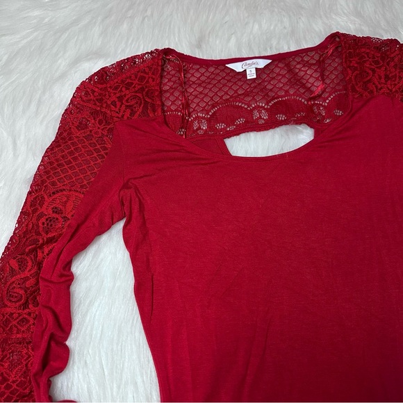 Red Candies Lace Blouse - Picture 2 of 7